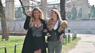 Blonde BFFs Shalina Devine And Aspen Raign Seduce Shy Guy Into Steamy Anal Threesome GP3485