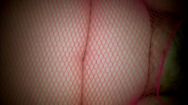 Bbw pink fishnets creampie