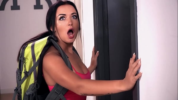 HORNYHOSTEL – Frida Sante – Busty Mexican Girl Surprised And Fucked In Her Shower By Her BFF Full Scene